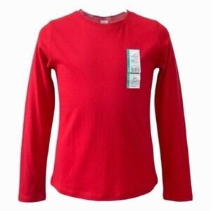 Kids Red Long Sleeve Shirt Size LG 10/12
